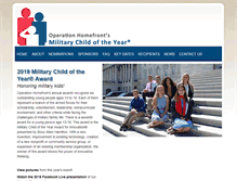 Tablet Screenshot of militarychildoftheyear.org